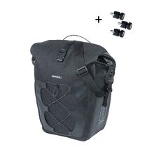 Basil Navigator Waterproof MIK Studs Single Pannier Bag 22L - Black