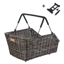 Basil Cento Rear Basket MIK 2.0 Rattan Look Natural Brown