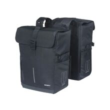 Basil Move Double Bicycle Pannier Bag 30L - Black
