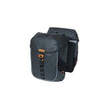 Basil Miles Tarpaulin Double Pannier Bag MIK 34L - Black