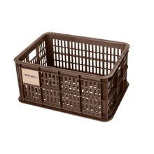 Basil Bicycle Crate 17.5L - Chocolate Brown