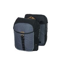 Basil Miles Double Pannier Bag 34L - Black Slate