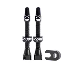 CushCore Tubeless Valves (pair) Black - 44mm