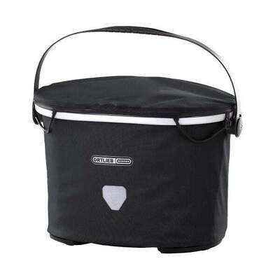 Ortlieb Up-Town City Basket - Black - F79701 INC FREE E225 Mount