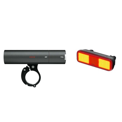 Knog PWR 700 Front Bike Light + Link Rack Rear Light COMBO