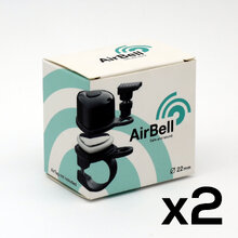 AirBell - Bicycle Bell for Apple AirTag - Twinpack